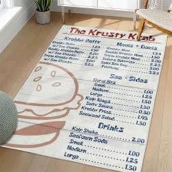 SpongeBob SquarePants Area Rug Non-Slip Cartoon Carpet Home Decor Gift Idea For Fans SSP84