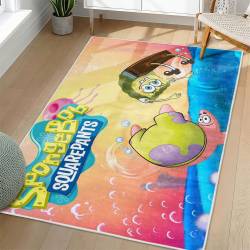 SpongeBob SquarePants Area Rug Non-Slip Cartoon Carpet Home Decor Gift Idea For Fans SSP87