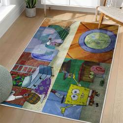 SpongeBob SquarePants Area Rug Non-Slip Cartoon Carpet Home Decor Gift Idea For Fans SSP89