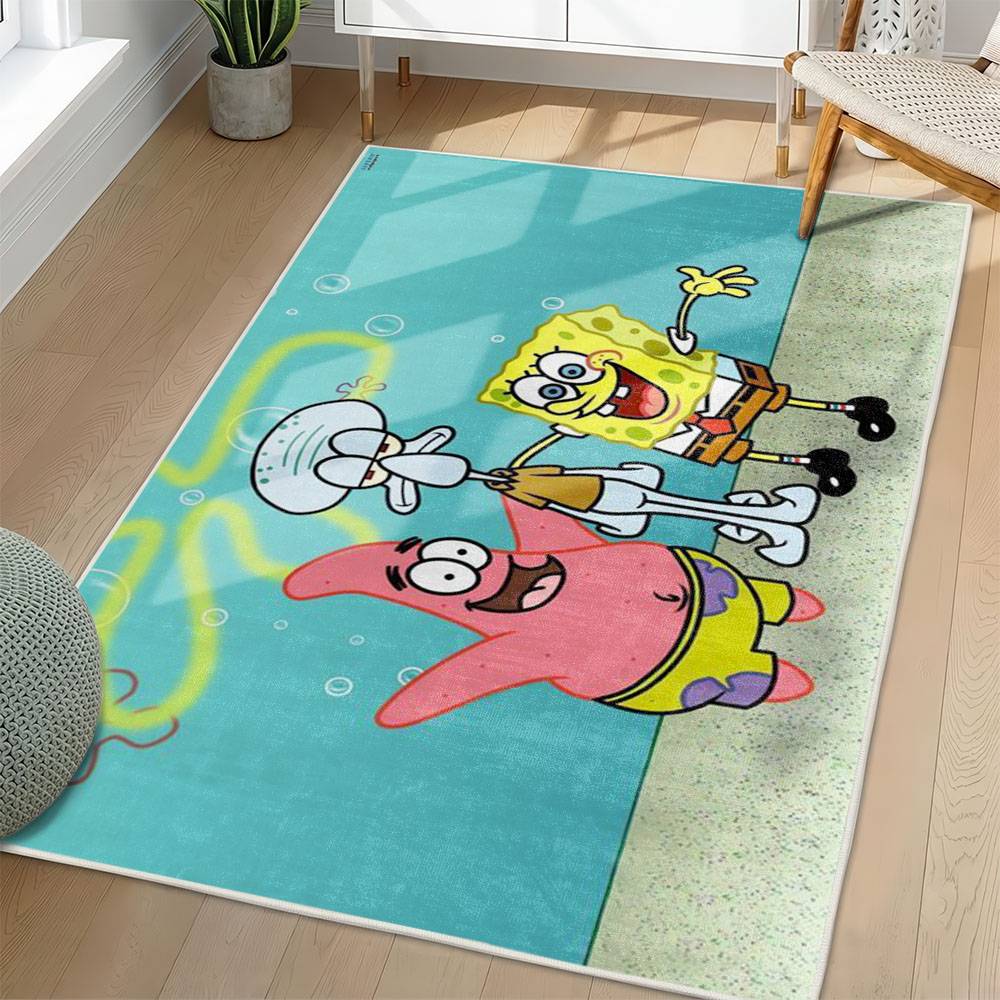SpongeBob SquarePants Area Rug Non-Slip Cartoon Carpet Home Decor Gift Idea For Fans SSP97