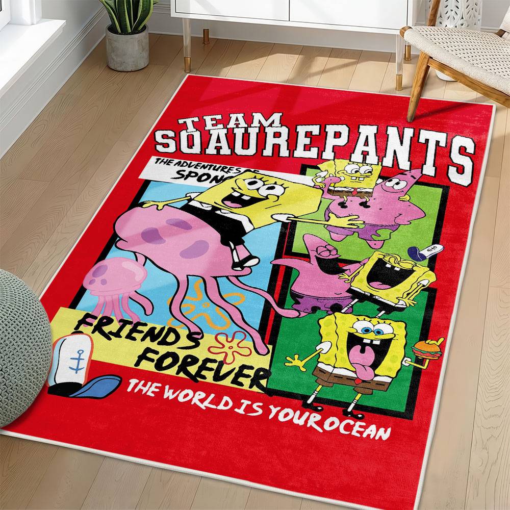 SpongeBob SquarePants Area Rug Non-Slip Cartoon Carpet Home Decor Gift Idea For Fans SSP99