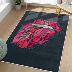 The Rolling Stones Area Rug Non-slip Rock Music Carpet Gift Idea For Fans TRS102
