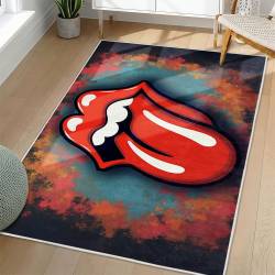 The Rolling Stones Area Rug Non-slip Rock Music Carpet Gift Idea For Fans TRS106