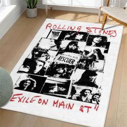 The Rolling Stones Area Rug Non-slip Rock Music Carpet Gift Idea For Fans TRS110