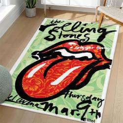 The Rolling Stones Area Rug Non-slip Rock Music Carpet Gift Idea For Fans TRS114