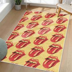 The Rolling Stones Area Rug Non-slip Rock Music Carpet Gift Idea For Fans TRS115