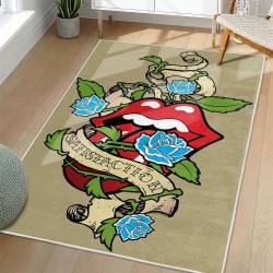 The Rolling Stones Area Rug Non-slip Rock Music Carpet Gift Idea For Fans TRS118