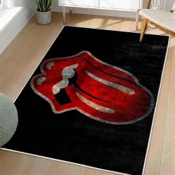 The Rolling Stones Area Rug Non-slip Rock Music Carpet Gift Idea For Fans TRS120