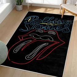 The Rolling Stones Area Rug Non-slip Rock Music Carpet Gift Idea For Fans TRS121