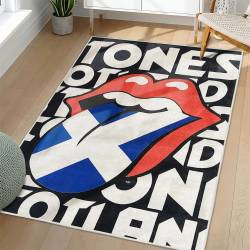 The Rolling Stones Area Rug Non-slip Rock Music Carpet Gift Idea For Fans TRS125