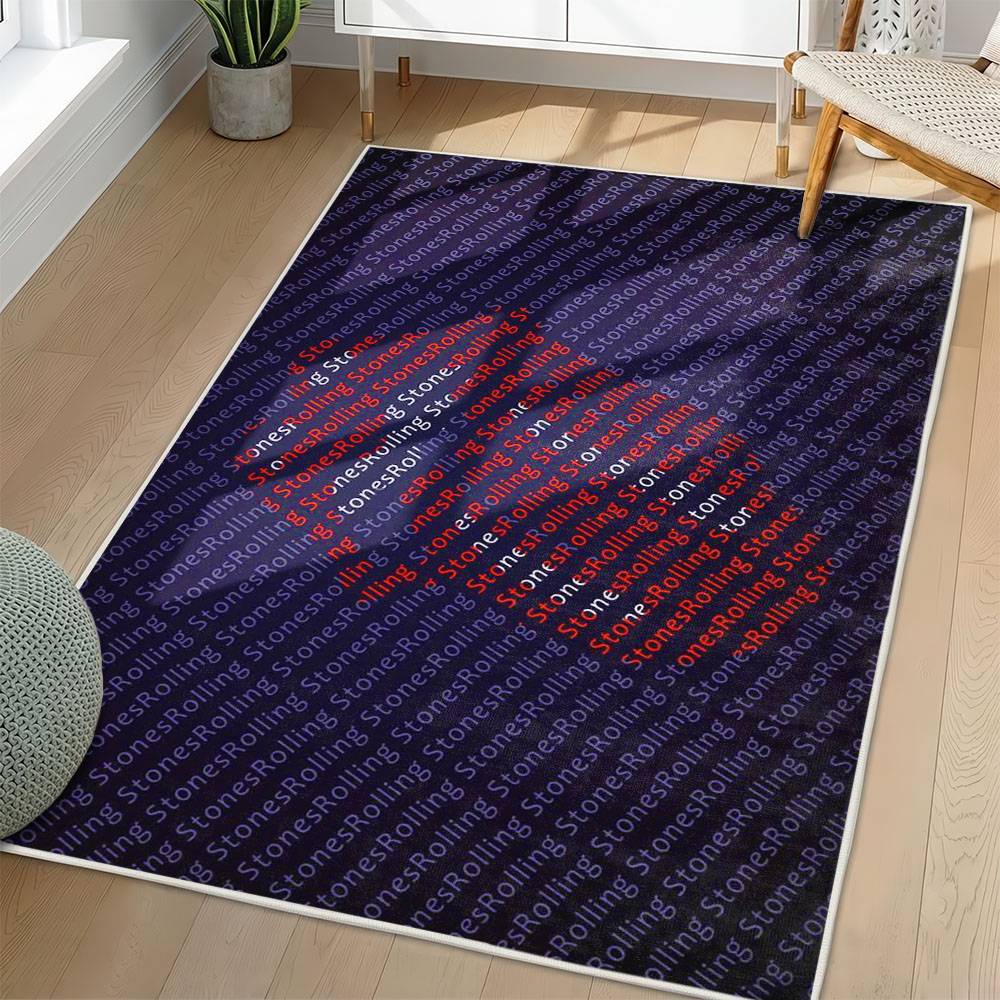 The Rolling Stones Area Rug Non-slip Rock Music Carpet Gift Idea For Fans TRS128