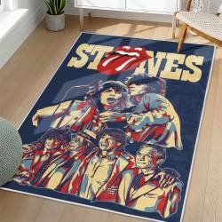 The Rolling Stones Area Rug Non-slip Rock Music Carpet Gift Idea For Fans TRS129