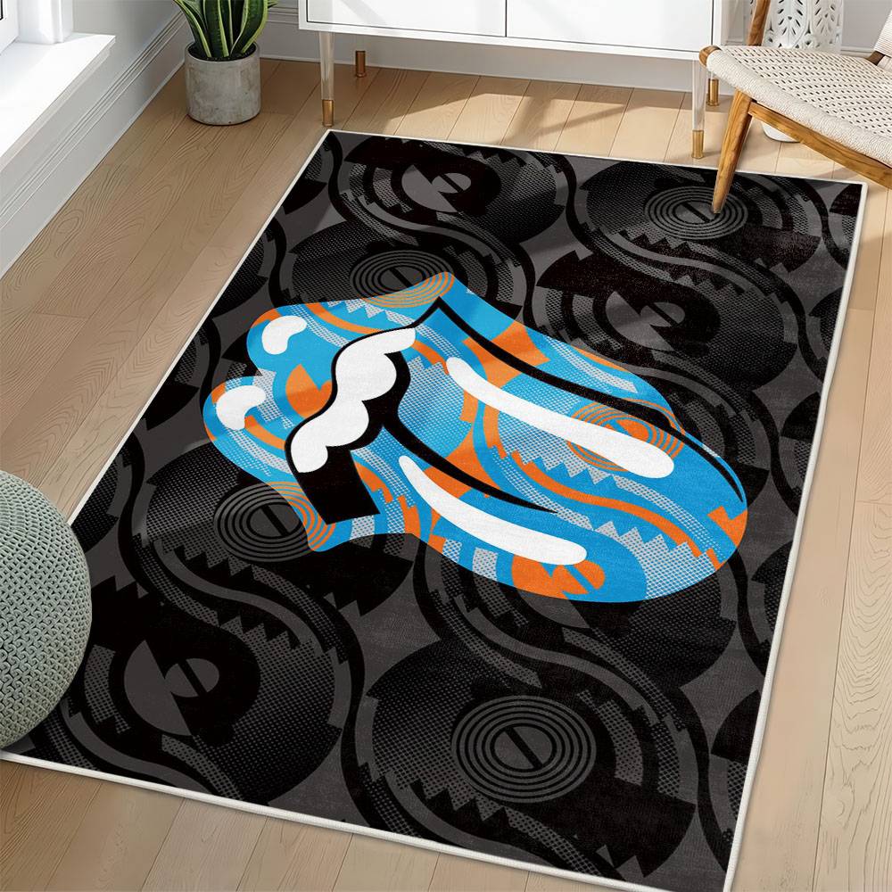 The Rolling Stones Area Rug Non-slip Rock Music Carpet Gift Idea For Fans TRS131