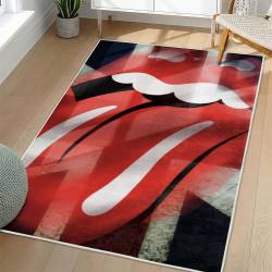 The Rolling Stones Area Rug Non-slip Rock Music Carpet Gift Idea For Fans TRS132