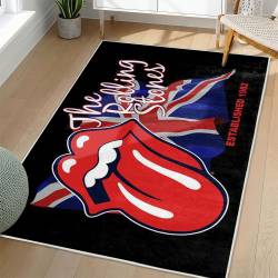 The Rolling Stones Area Rug Non-slip Rock Music Carpet Gift Idea For Fans TRS138