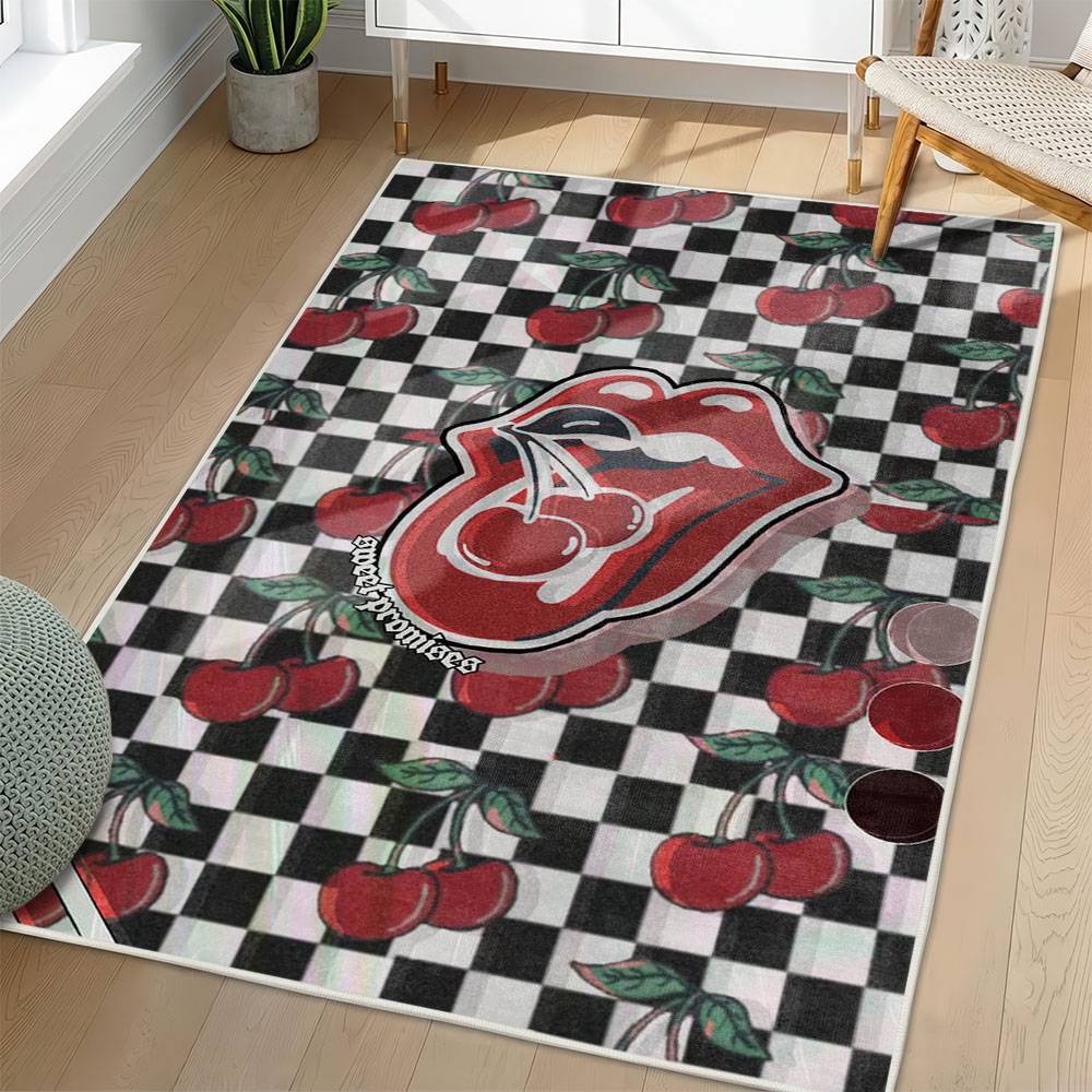 The Rolling Stones Area Rug Non-slip Rock Music Carpet Gift Idea For Fans TRS140