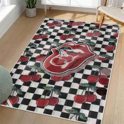 The Rolling Stones Area Rug Non-slip Rock Music Carpet Gift Idea For Fans TRS140