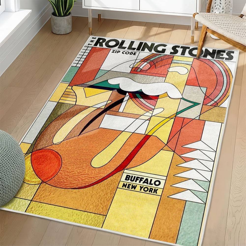 The Rolling Stones Area Rug Non-slip Rock Music Carpet Gift Idea For Fans TRS143
