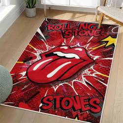 The Rolling Stones Area Rug Non-slip Rock Music Carpet Gift Idea For Fans TRS145
