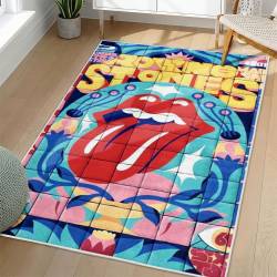 The Rolling Stones Area Rug Non-slip Rock Music Carpet Gift Idea For Fans TRS148