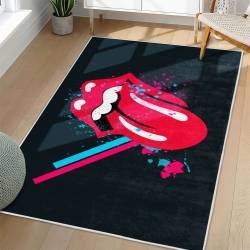 The Rolling Stones Area Rug Non-slip Rock Music Carpet Gift Idea For Fans TRS152