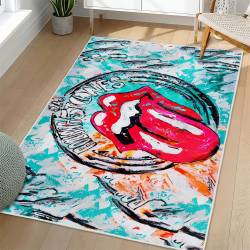 The Rolling Stones Area Rug Non-slip Rock Music Carpet Gift Idea For Fans TRS155