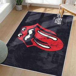 The Rolling Stones Area Rug Non-slip Rock Music Carpet Gift Idea For Fans TRS161