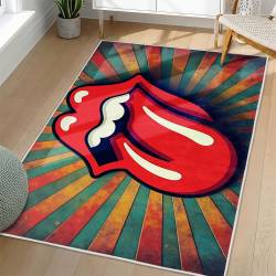 The Rolling Stones Area Rug Non-slip Rock Music Carpet Gift Idea For Fans TRS166