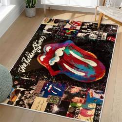 The Rolling Stones Area Rug Non-slip Rock Music Carpet Gift Idea For Fans TRS170