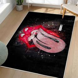 The Rolling Stones Area Rug Non-slip Rock Music Carpet Gift Idea For Fans TRS171