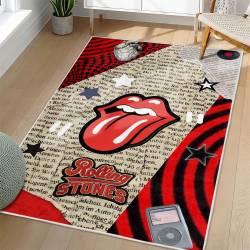 The Rolling Stones Area Rug Non-slip Rock Music Carpet Gift Idea For Fans TRS80