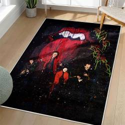 The Rolling Stones Area Rug Non-slip Rock Music Carpet Gift Idea For Fans TRS83