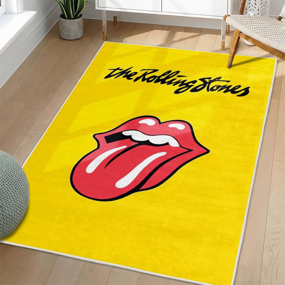 The Rolling Stones Area Rug Non-slip Rock Music Carpet Gift Idea For Fans TRS85