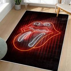 The Rolling Stones Area Rug Non-slip Rock Music Carpet Gift Idea For Fans TRS86