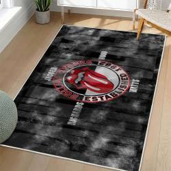 The Rolling Stones Area Rug Non-slip Rock Music Carpet Gift Idea For Fans TRS94