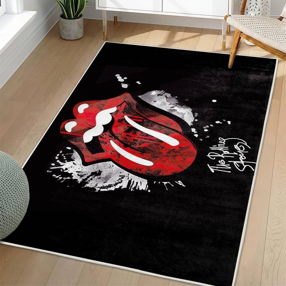 The Rolling Stones Area Rug Non-slip Rock Music Carpet Gift Idea For Fans TRS98