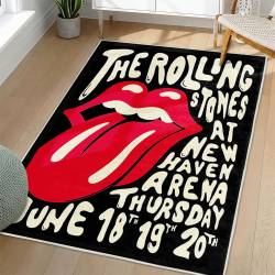 The Rolling Stones Area Rug Non-slip Rock Music Carpet Gift Idea For Fans TRS99