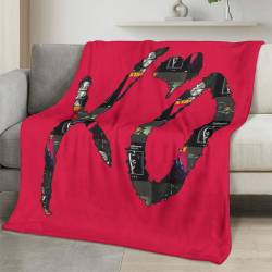 The Weeknd Fleece Blanket Personalized Soft Plush Music Room Decor Gift for Fans TH15