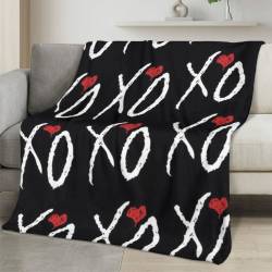 The Weeknd Fleece Blanket Personalized Soft Plush Music Room Decor Gift for Fans TH6