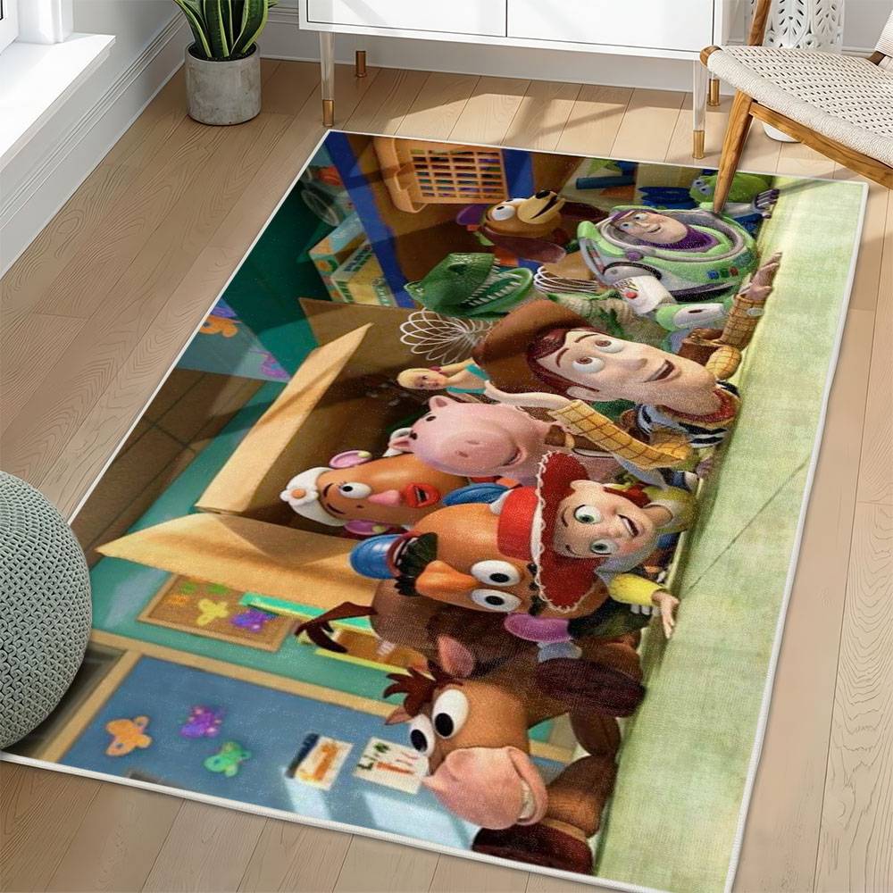 Toy Story Area Rug Non-Slip Cartoon Carpet Home Decor Gift Idea For Fans ATS120
