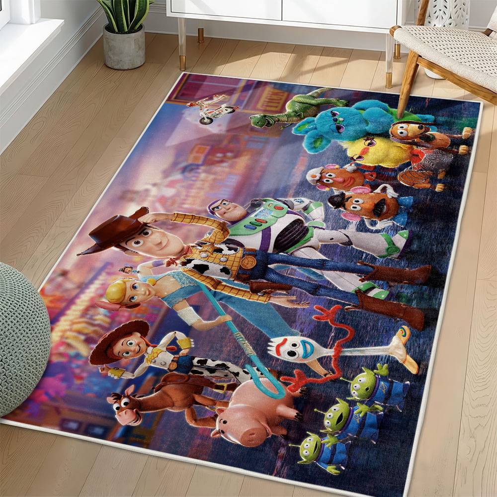 Toy Story Area Rug Non-Slip Cartoon Carpet Home Decor Gift Idea For Fans ATS137