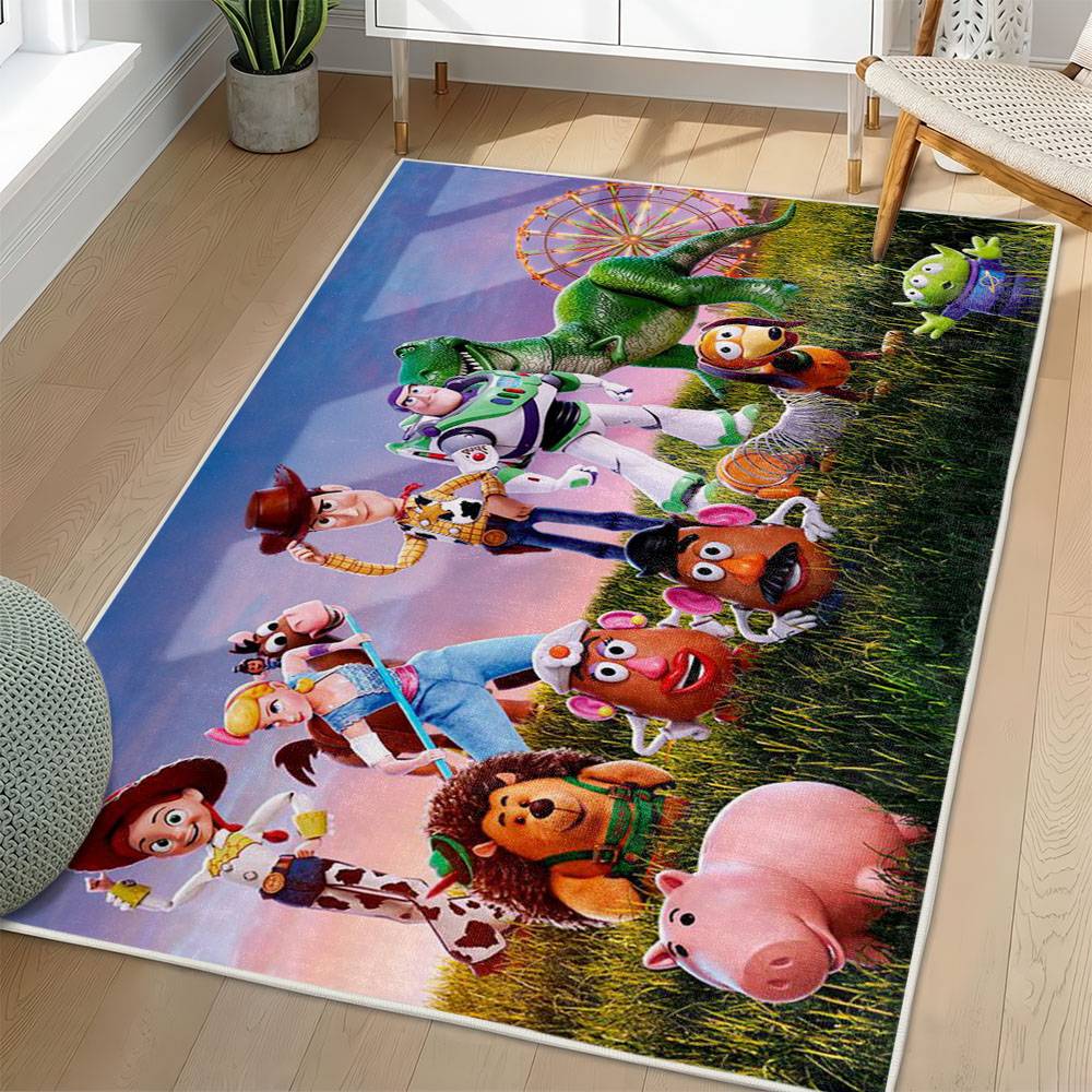 Toy Story Area Rug Non-Slip Cartoon Carpet Home Decor Gift Idea For Fans ATS145