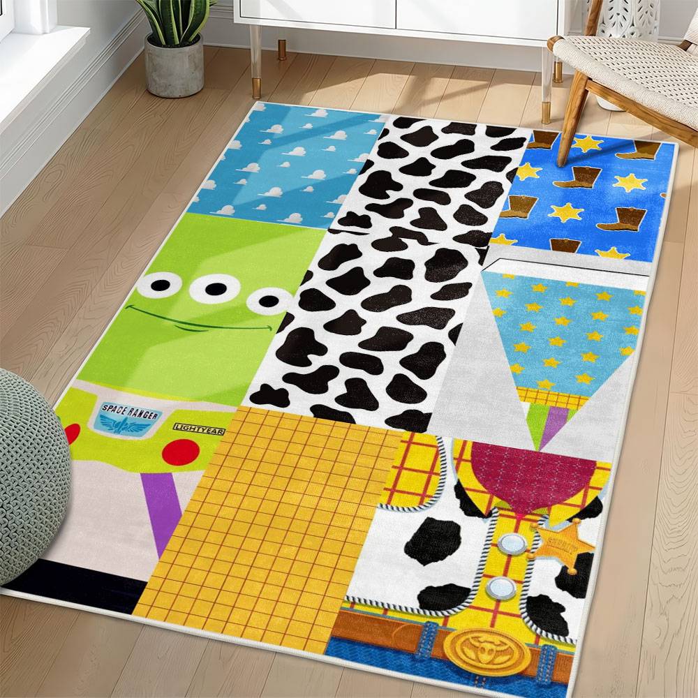 Toy Story Area Rug Non-Slip Cartoon Carpet Home Decor Gift Idea For Fans ATS147