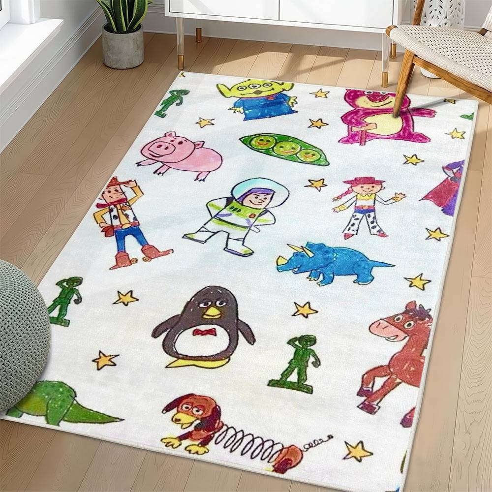 Toy Story Area Rug Non-Slip Cartoon Carpet Home Decor Gift Idea For Fans ATS148