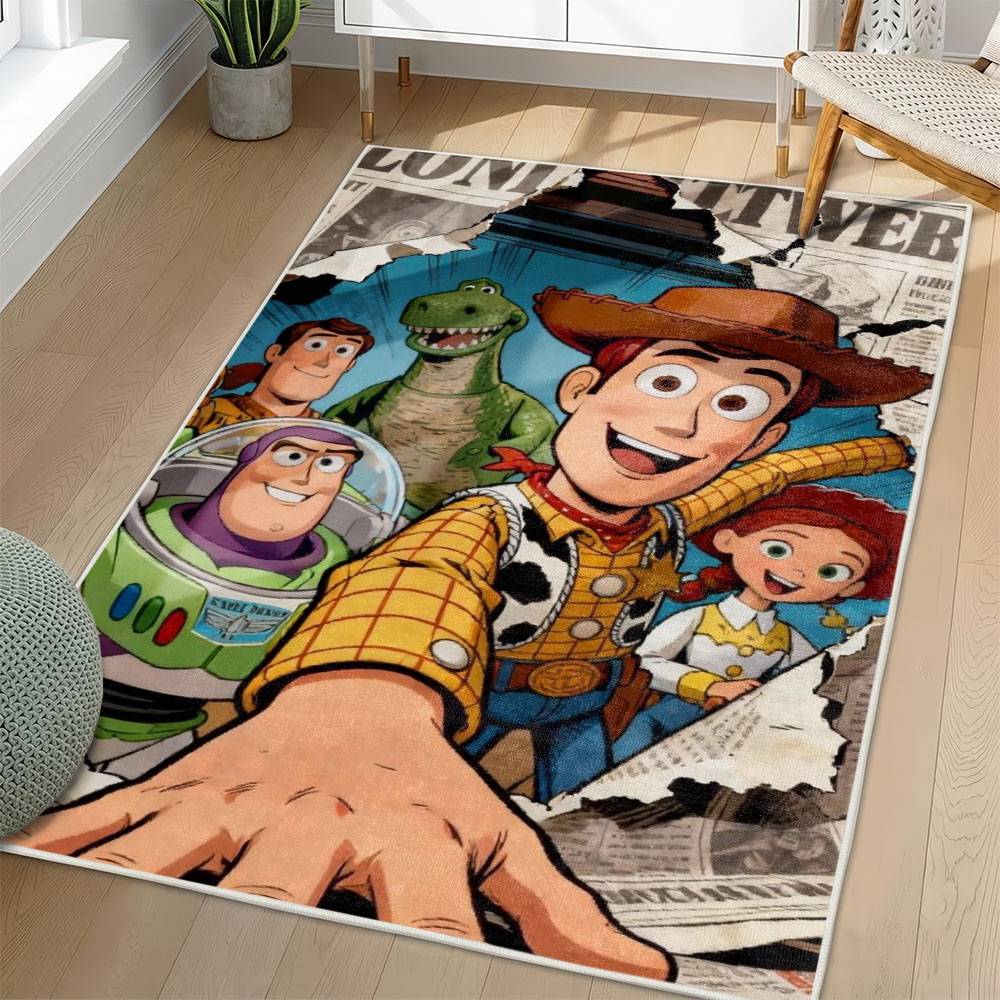 Toy Story Area Rug Non-Slip Cartoon Carpet Home Decor Gift Idea For Fans ATS149