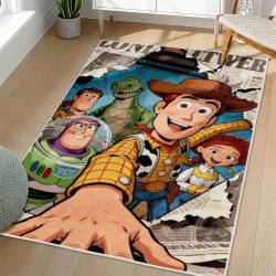 Toy Story Area Rug Non-Slip Cartoon Carpet Home Decor Gift Idea For Fans ATS149