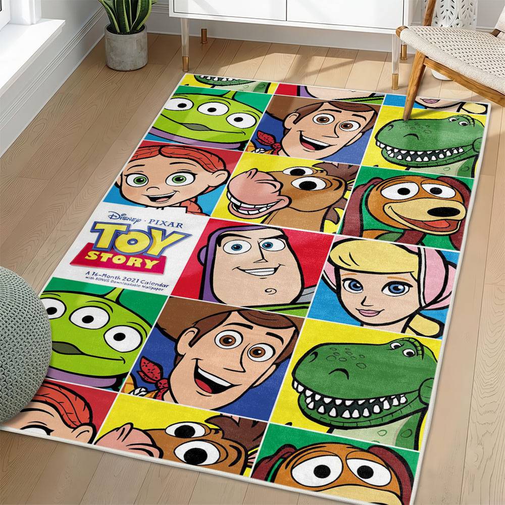 Toy Story Area Rug Non-Slip Cartoon Carpet Home Decor Gift Idea For Fans ATS154