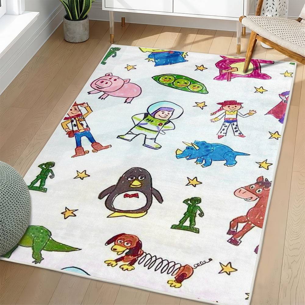 Toy Story Area Rug Non-Slip Cartoon Carpet Home Decor Gift Idea For Fans ATS169
