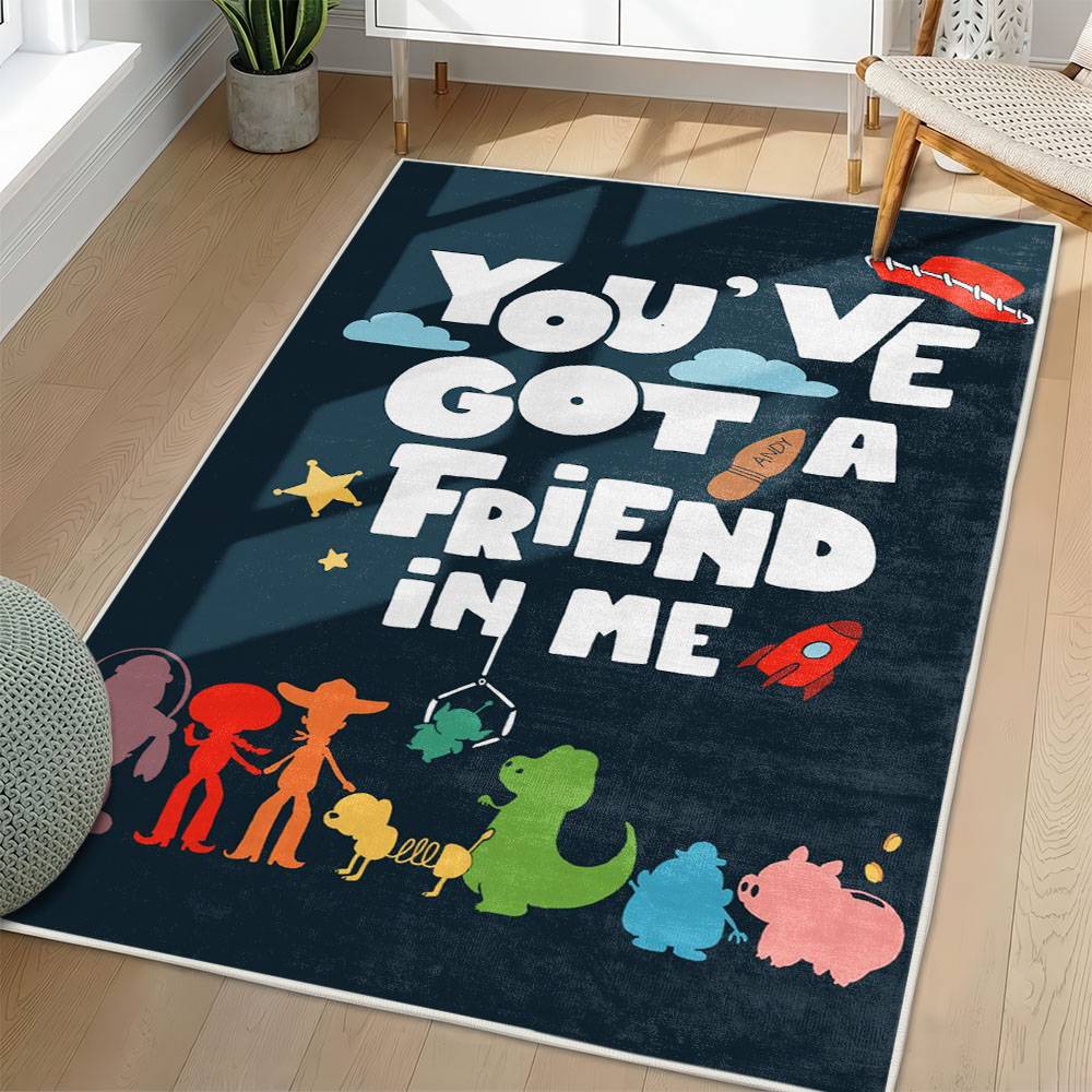 Toy Story Area Rug Non-Slip Cartoon Carpet Home Decor Gift Idea For Fans ATS43