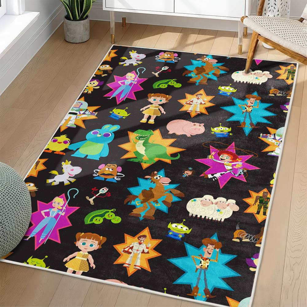 Toy Story Area Rug Non-Slip Cartoon Carpet Home Decor Gift Idea For Fans ATS48